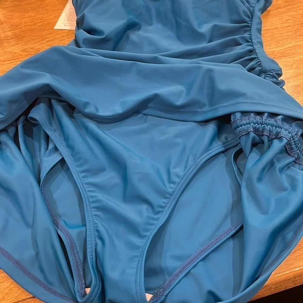 EoMENIE Blue One-Piece Swimsuit NWT